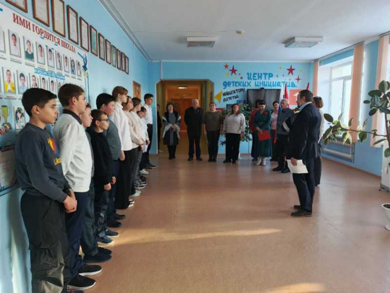 Открытие школьного музея "МОЙ КРАЙ".